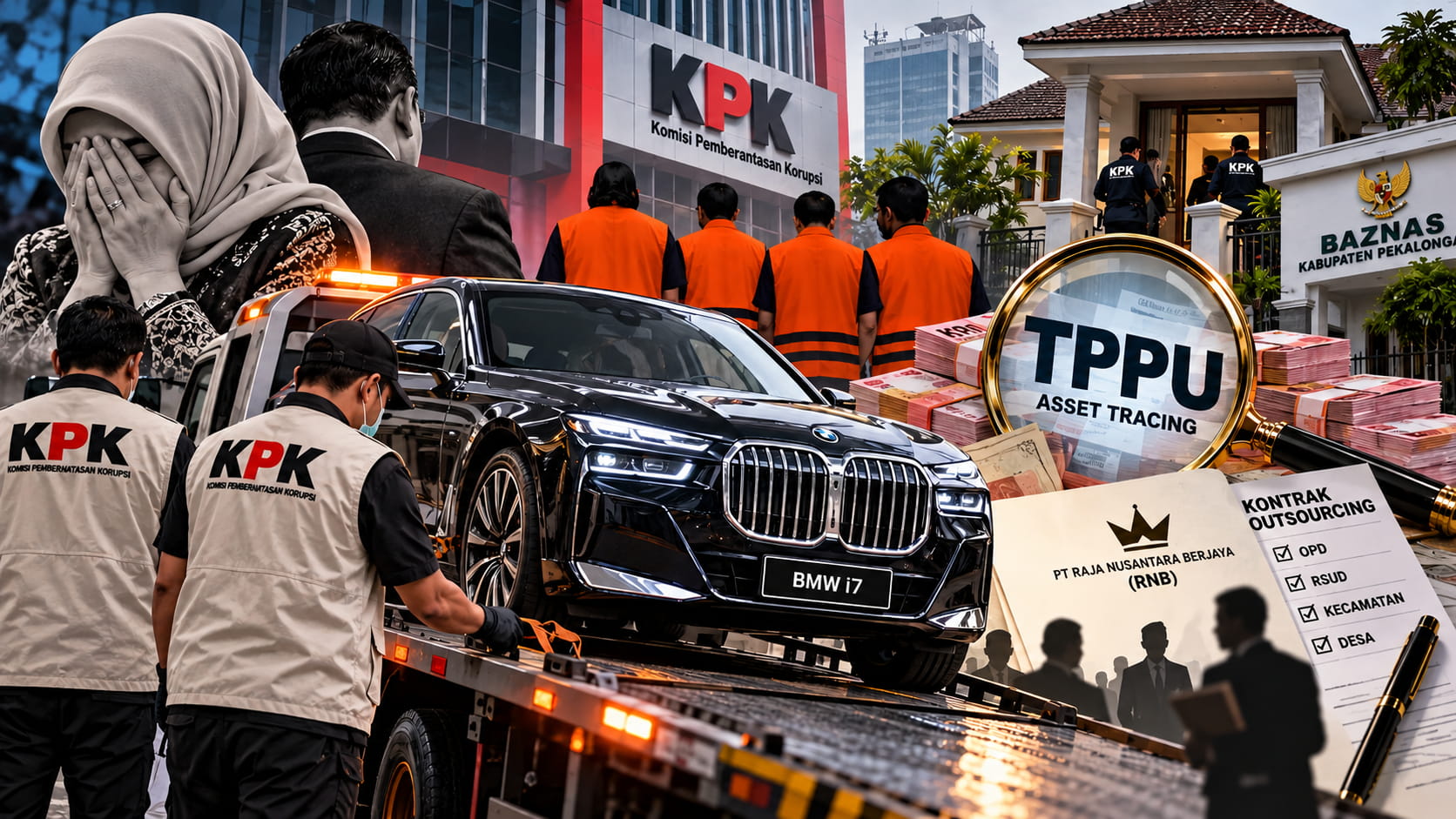 Ilustrasi TPPU Fadia Arafiq dan penyitaan BMW oleh KPK